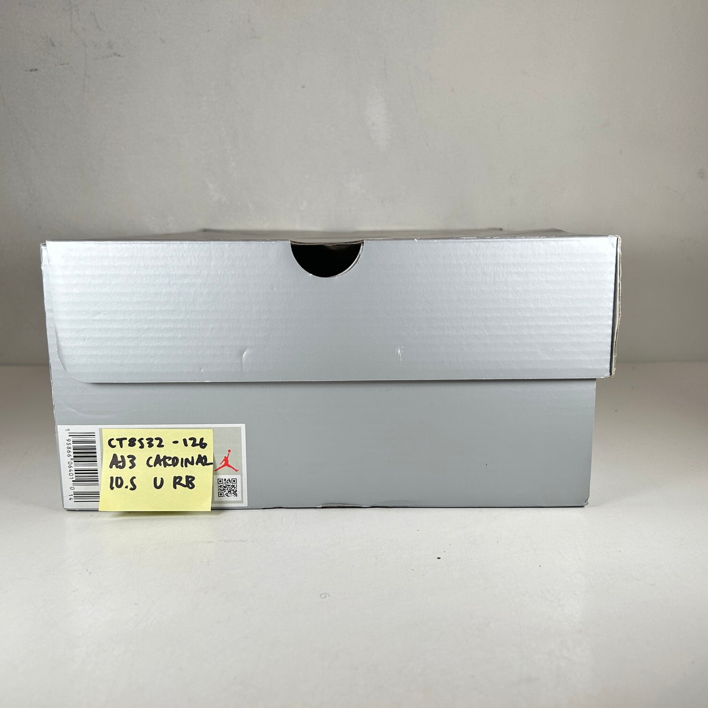 CT8532 126 Jordan 3 Retro Cardinal Red [USED] - 10.5 M (Used) (Replace Box)