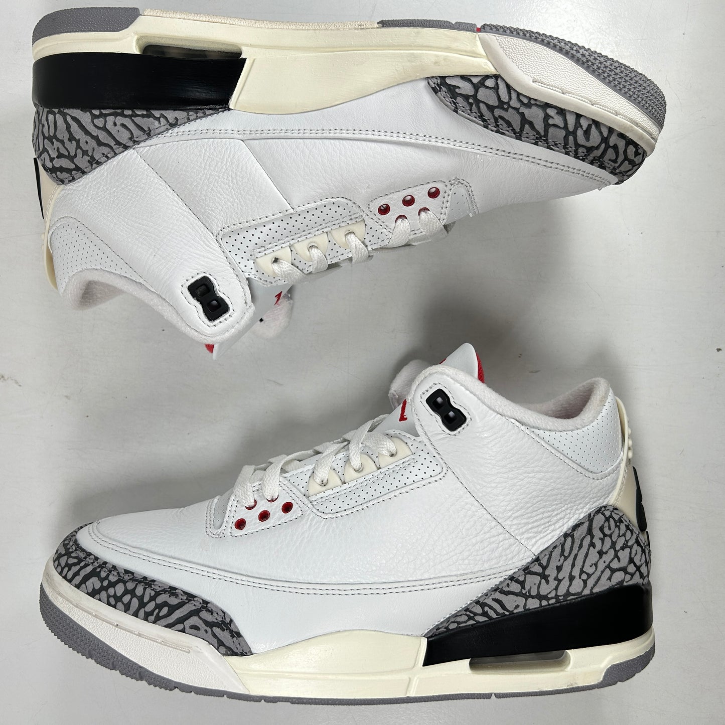 DN3707 100 Jordan 3 Retro White Cement Reimagined [USED] - 10 M (Used6)