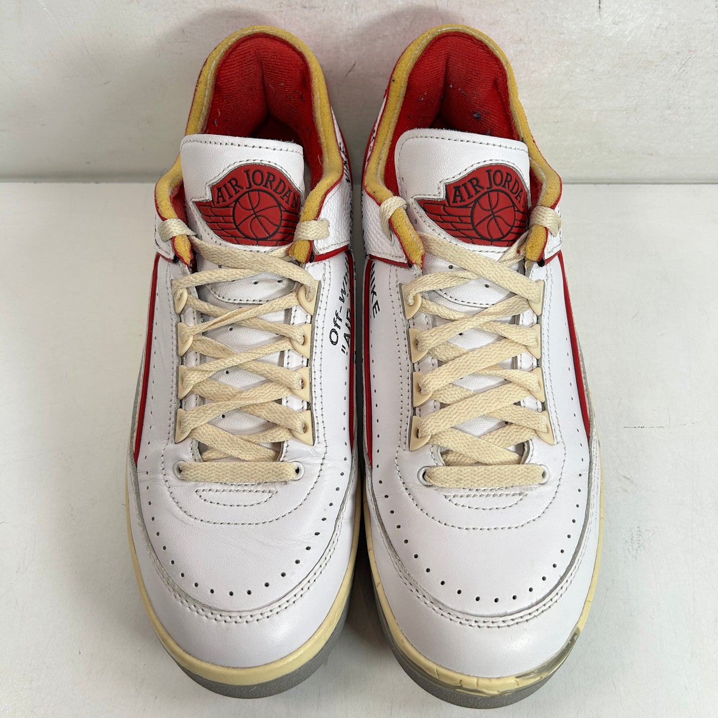 DJ4375 106 Jordan 2 Retro Low SP Off-White White Red [USED] - 9 M (Used2)