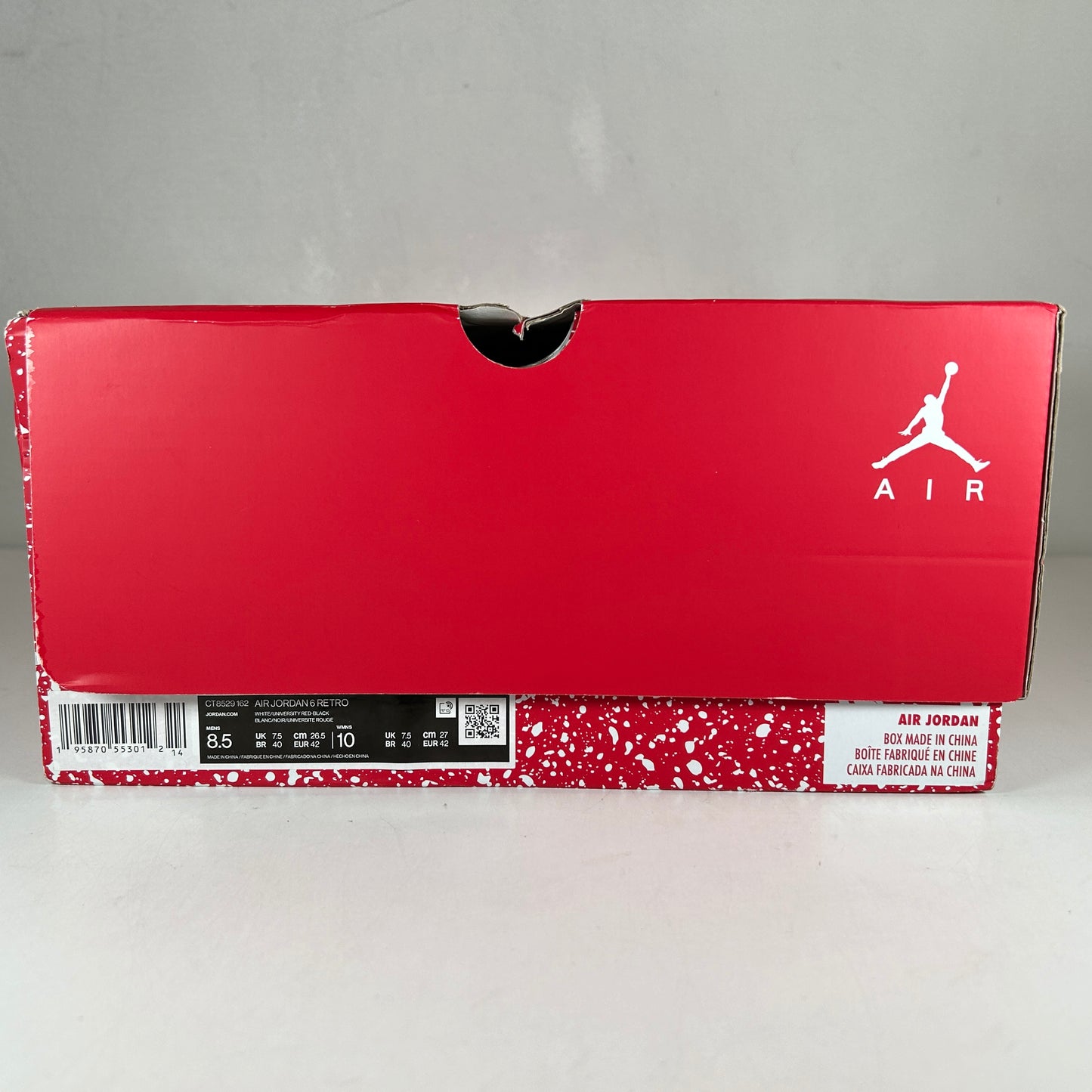 CT8529 162 Jordan 6 Retro Red Oreo [USED] - 8.5 M (Used)