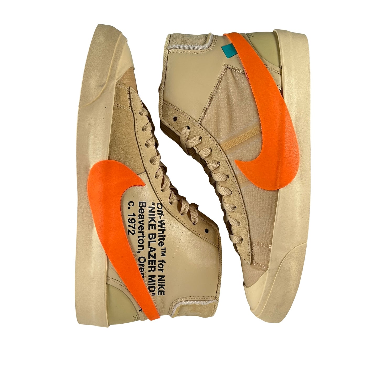 AA3832 700 Nike Blazer Off-White Orange [USED] - 13 M (Used)
