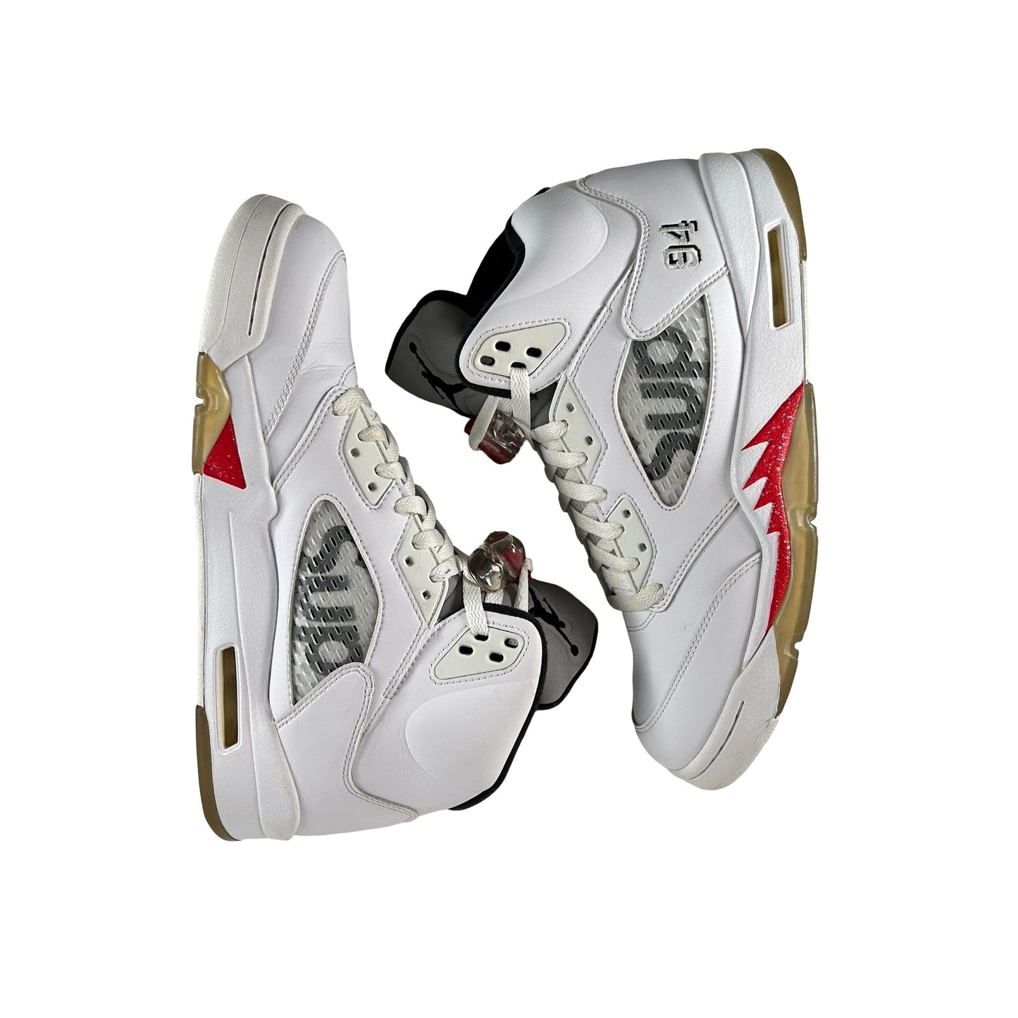 824371 101 Jordan 5 Retro Supreme White [USED] - 10 M (Used) (Replace Box)
