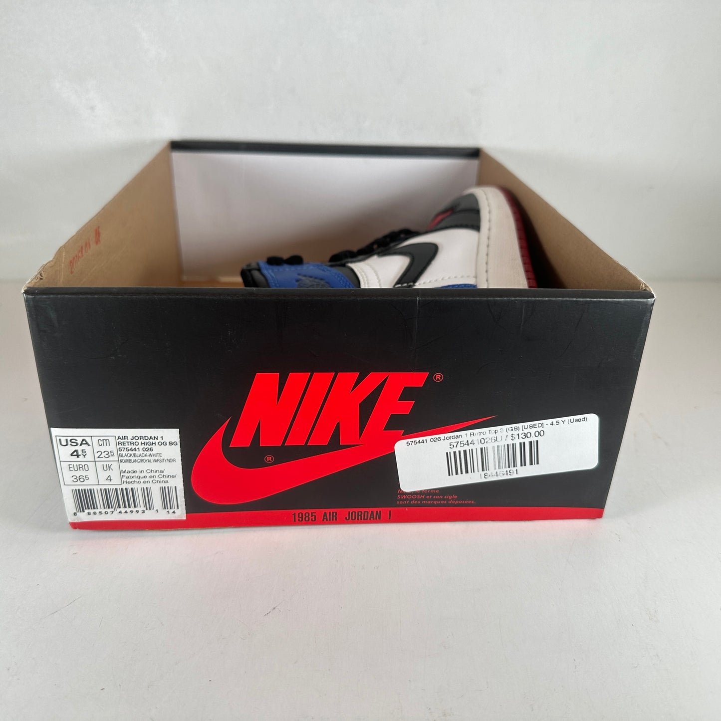 575441 026 Jordan 1 Retro Top 3 (GS) [USED] - 4.5 Y (Used)