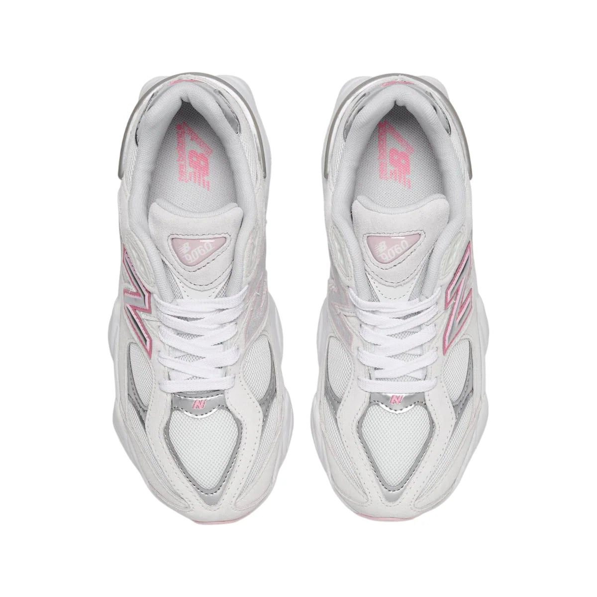 G90607K2 New Balance 9060 Pink Metallic Grey (GS)