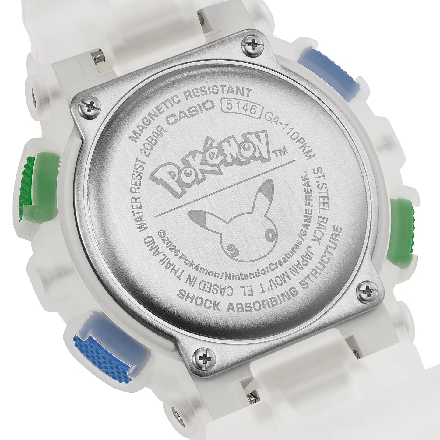GA110PKM-7A G-SHOCK x Pokemon 30th Anniversary Analog-Digital 110 Series Watch
