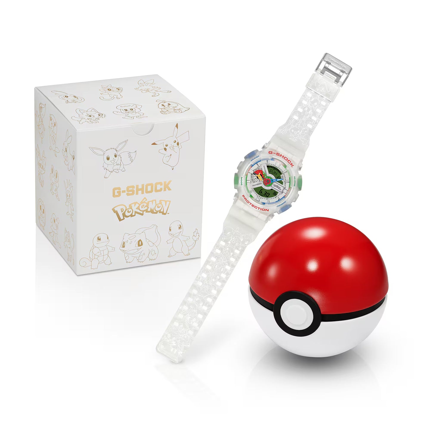 GA110PKM-7A G-SHOCK x Pokemon 30th Anniversary Analog-Digital 110 Series Watch