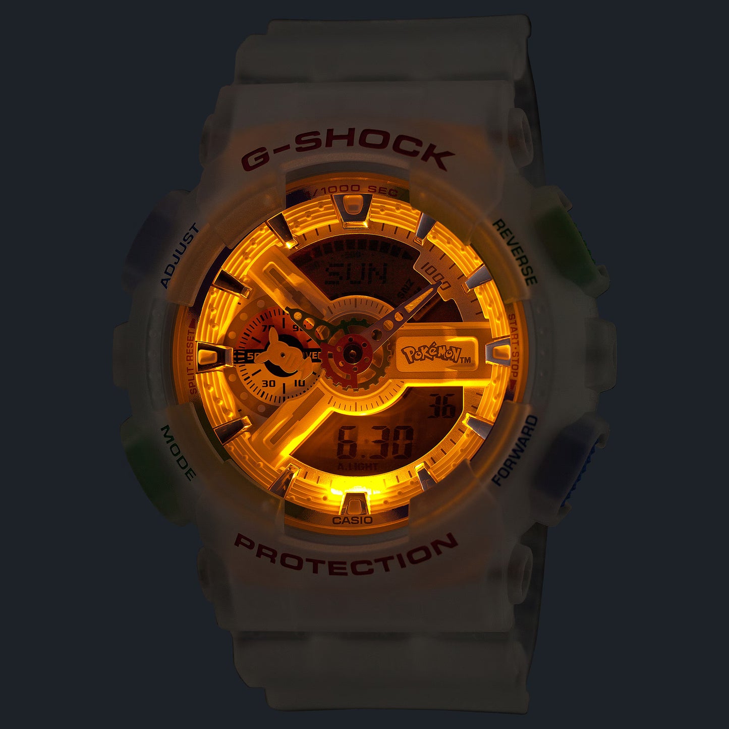 GA110PKM-7A G-SHOCK x Pokemon 30th Anniversary Analog-Digital 110 Series Watch