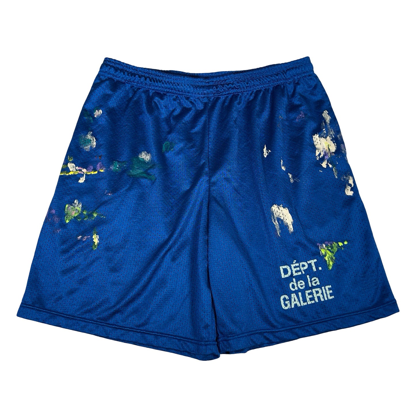 Gallery Dept. French Studio Gym Paint Shorts Blue/White [Used] - XL (Used)