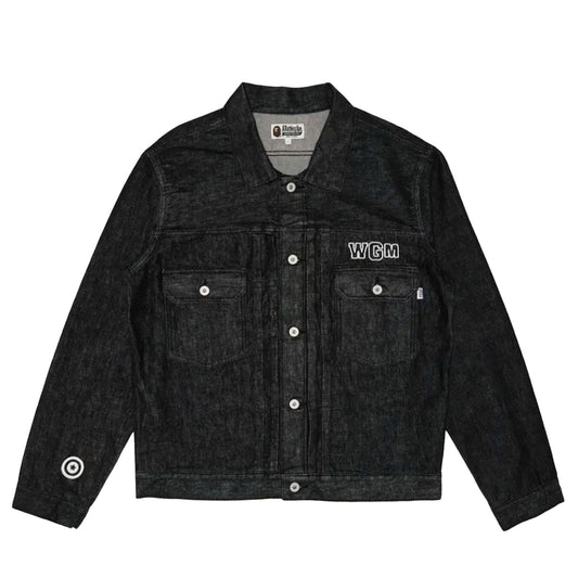GOAT Exclusive BAPE Pearl Shark Denim Jacket Type-02 'Black'