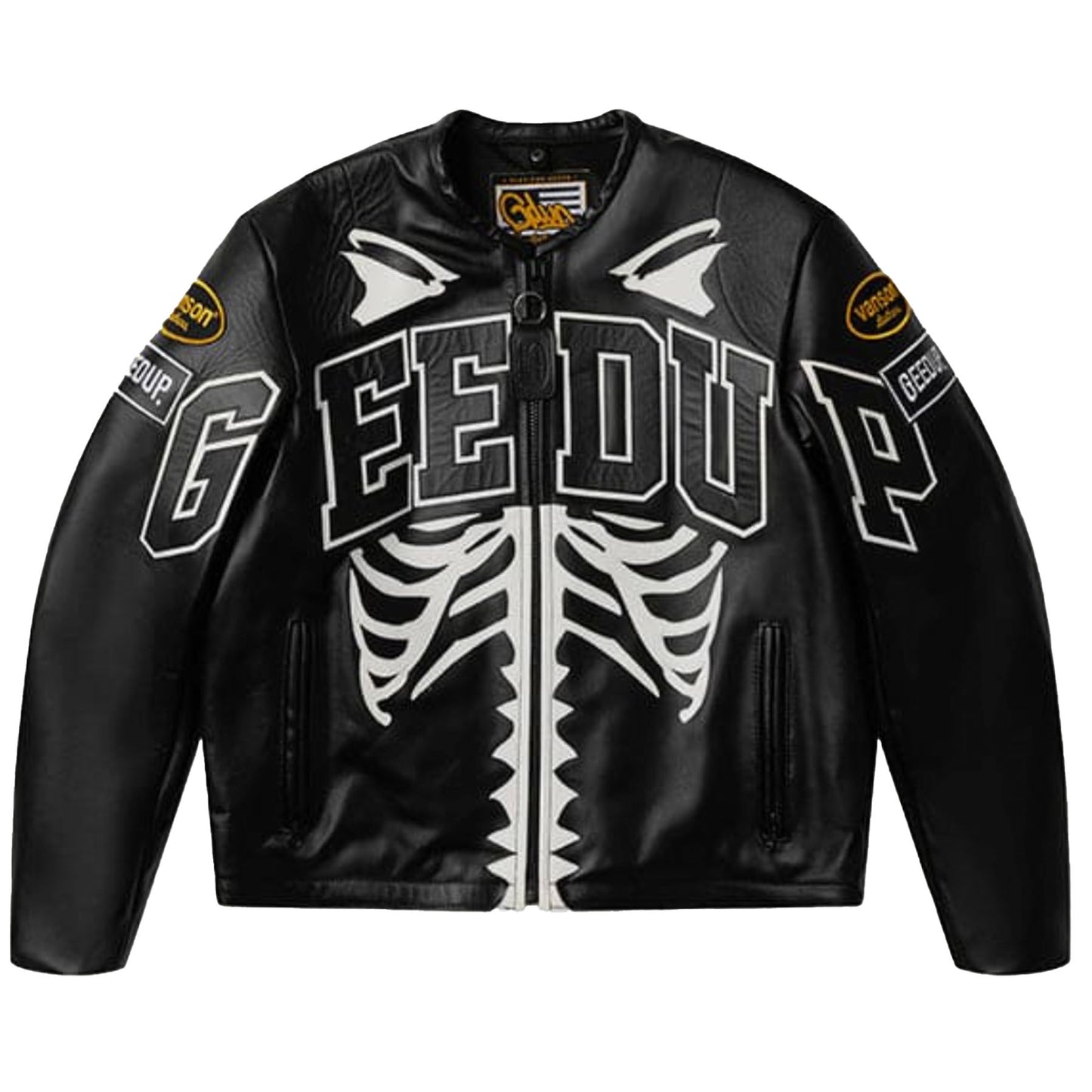 Geed up x Vanson Bone Jacket Black/White
