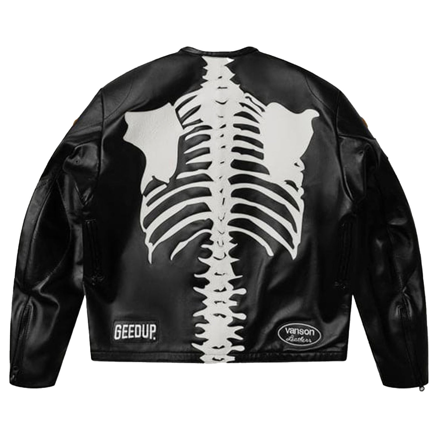 Geed up x Vanson Bone Jacket Black/White