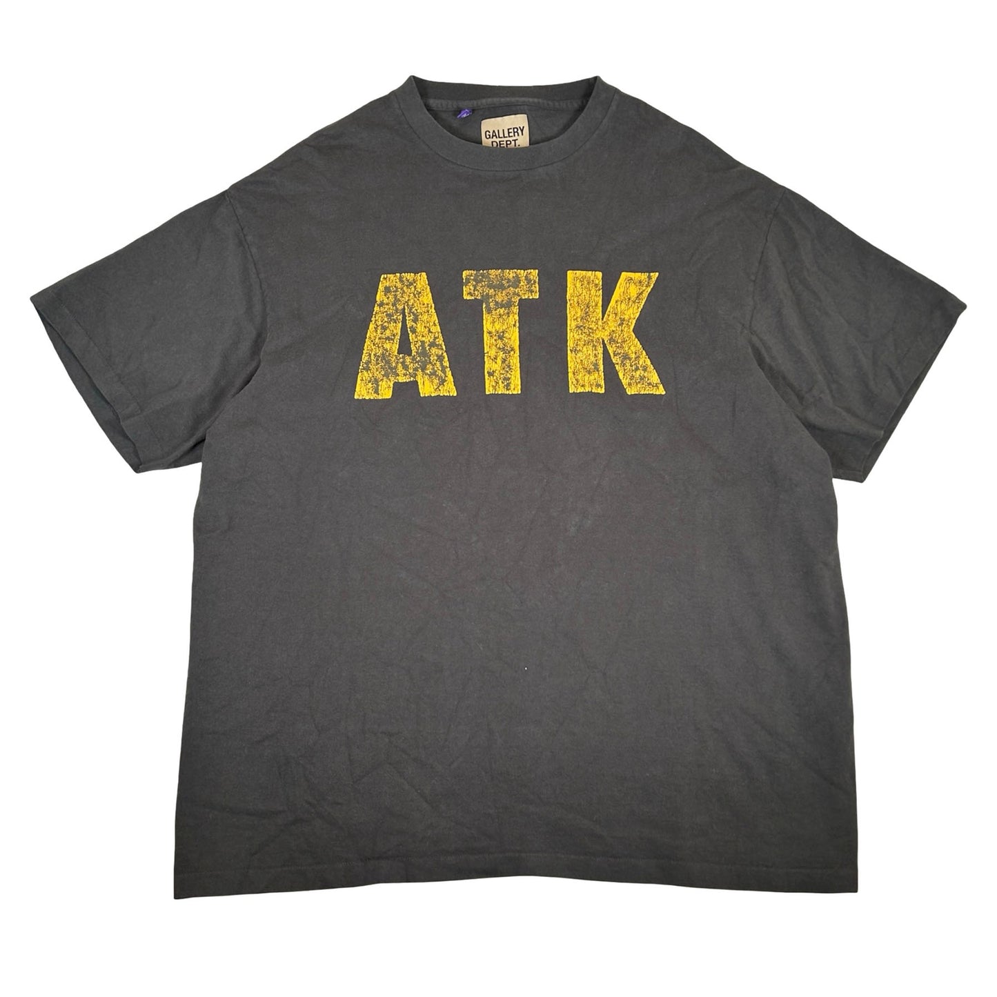 Gallery Dept. Distressed ATK Washed Black Tee [USED] - L (Used)