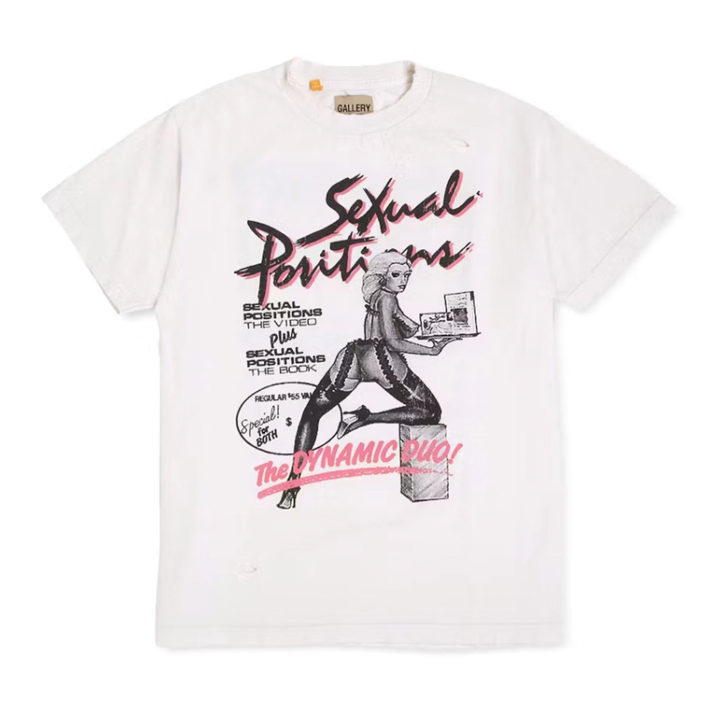 Gallery Dept. Doc Johnson Sexual Positions T-shirt White [USED] - L (Used)