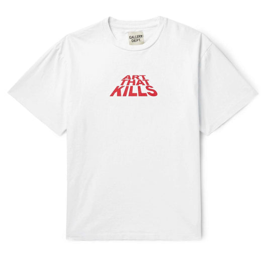 Gallery Dept ATK Logo T-Shirt White/Red [USED] - L (Used)