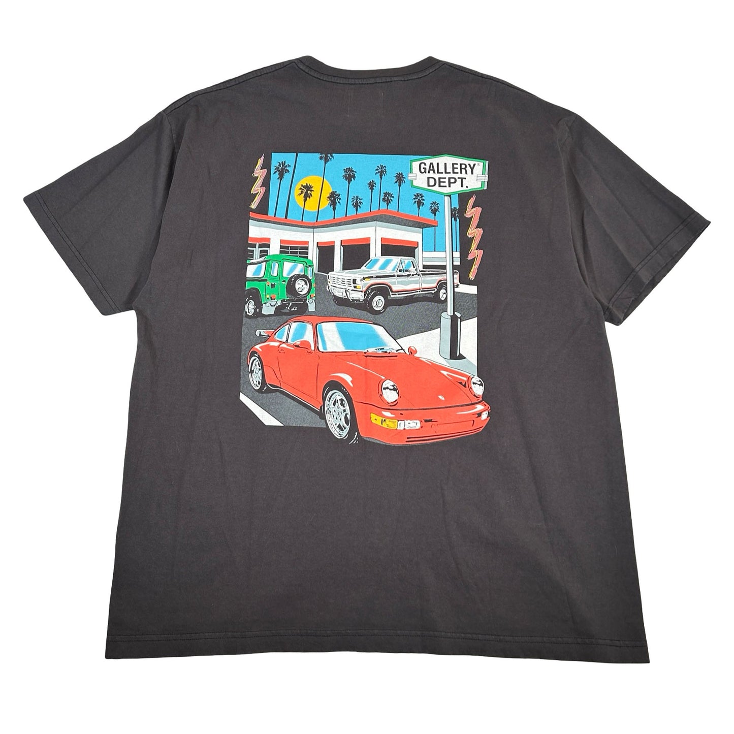 Gallery Dept. Drive Thru Boxy Fit T-shirt Black Black [USED] - L (Used)