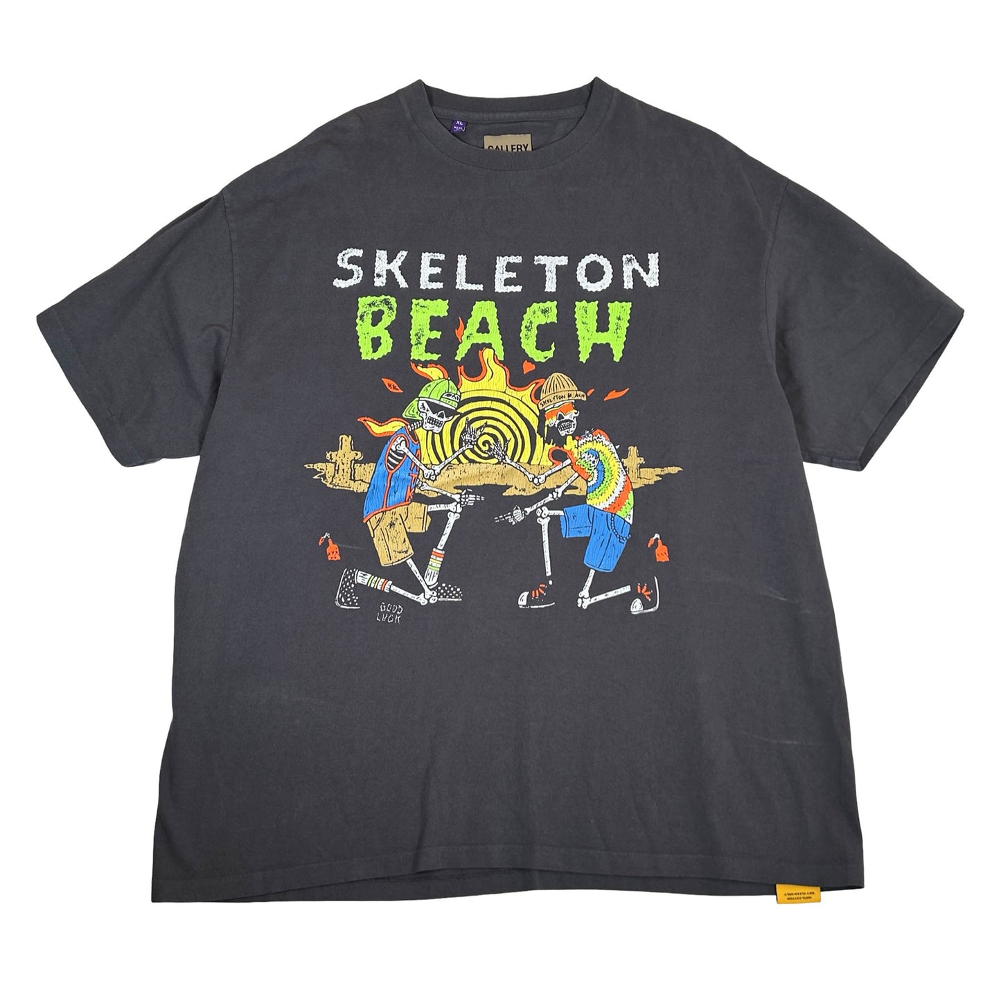 Gallery Dept. Skeleton Beach T-Shirt Vintage Black [USED] - XL (Used)