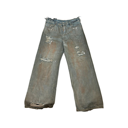 Greedy Unit Thrashed Denim Jeans [USED] - XXL (Used)