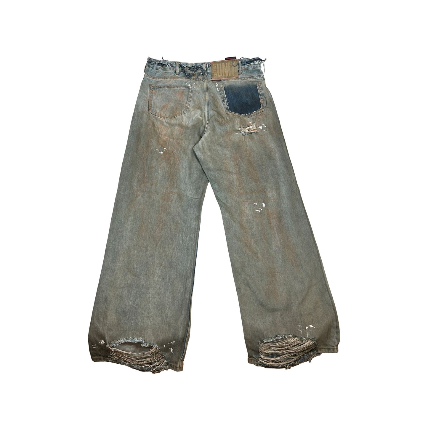 Greedy Unit Thrashed Denim Jeans [USED] - XXL (Used)