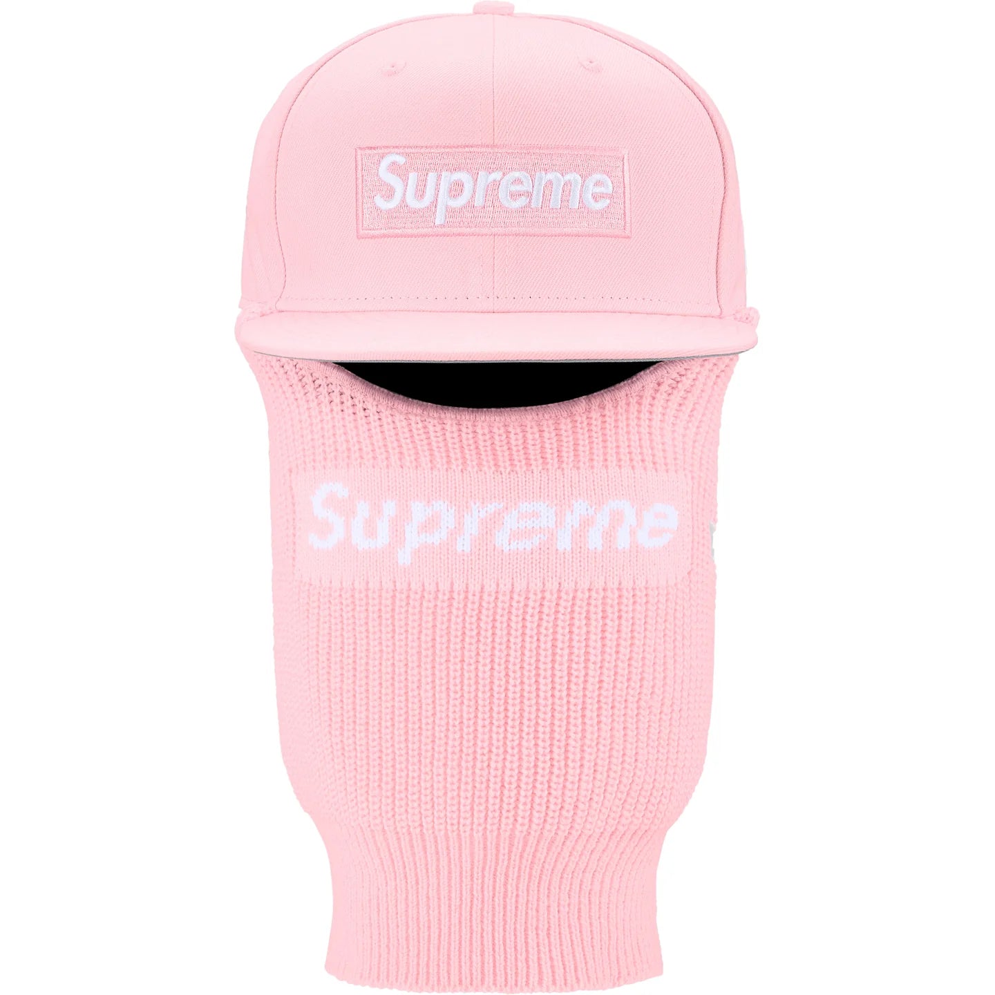 Supreme New Era Box Logo 59Fifty Balaclava Cap Pink