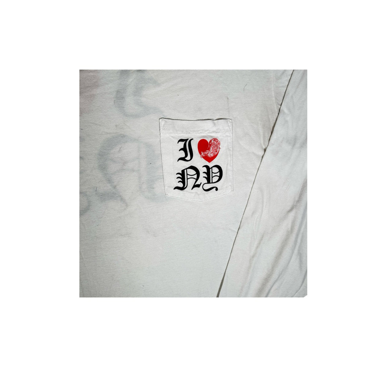 Chrome Hearts I Love NY Long Sleeve White T-Shirt [USED] - XL (Used)