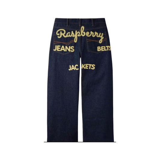 GV GALLERY Raspberry Belt Jeans Dark Blue