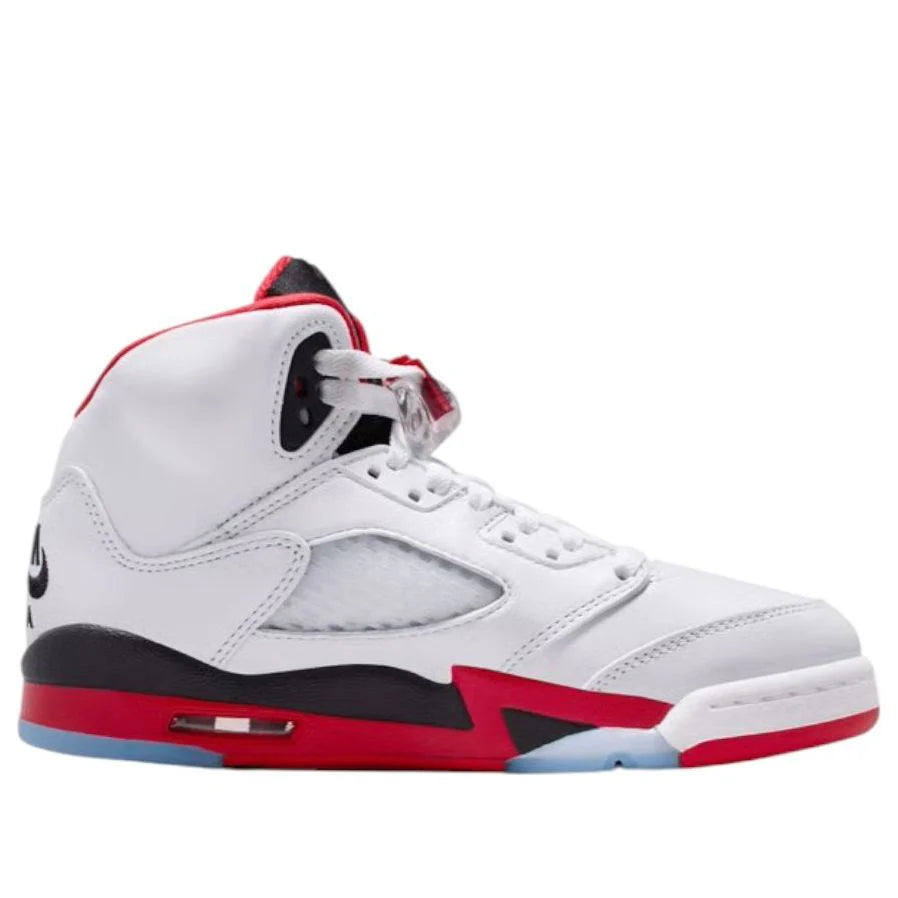 HQ7980 101 Air Jordan 5 Retro Fire Red Black Tongue (2025) (GS)