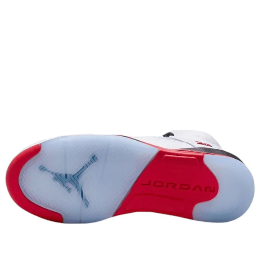 HQ7980 101 Air Jordan 5 Retro Fire Red Black Tongue (2025) (GS)