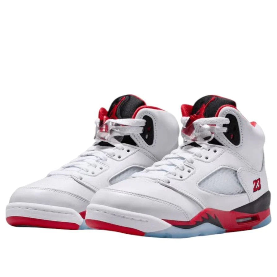 HQ7980 101 Air Jordan 5 Retro Fire Red Black Tongue (2025) (GS)