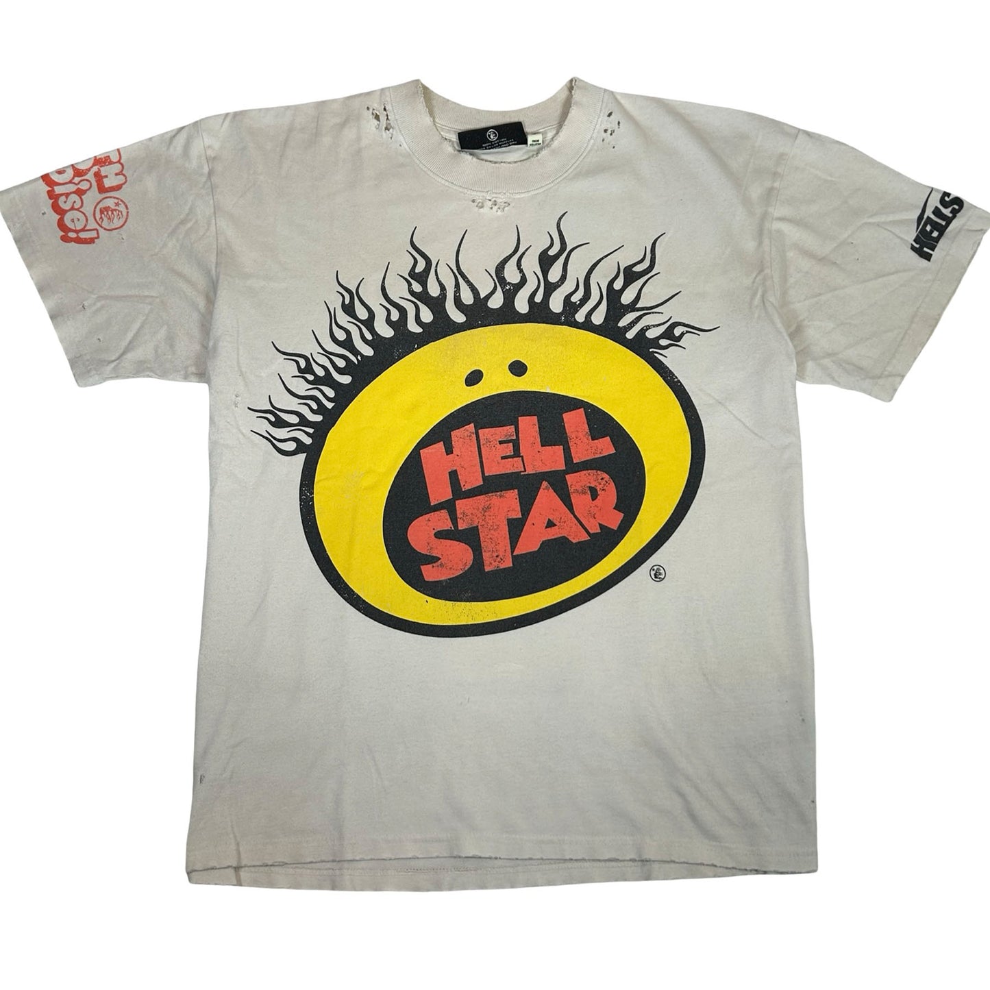 Hellstar Slime All That T-Shirt Cream [USED] - M (Used)