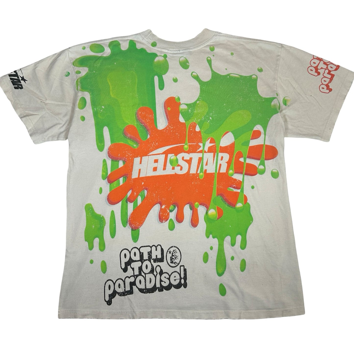 Hellstar Slime All That T-Shirt Cream [USED] - M (Used)