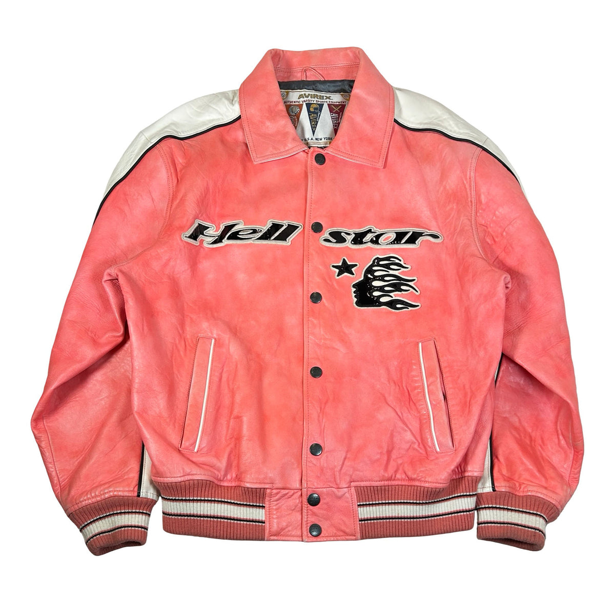 Hellstar x Avirex Jacket Salvage Red [USED] - XL (Used)