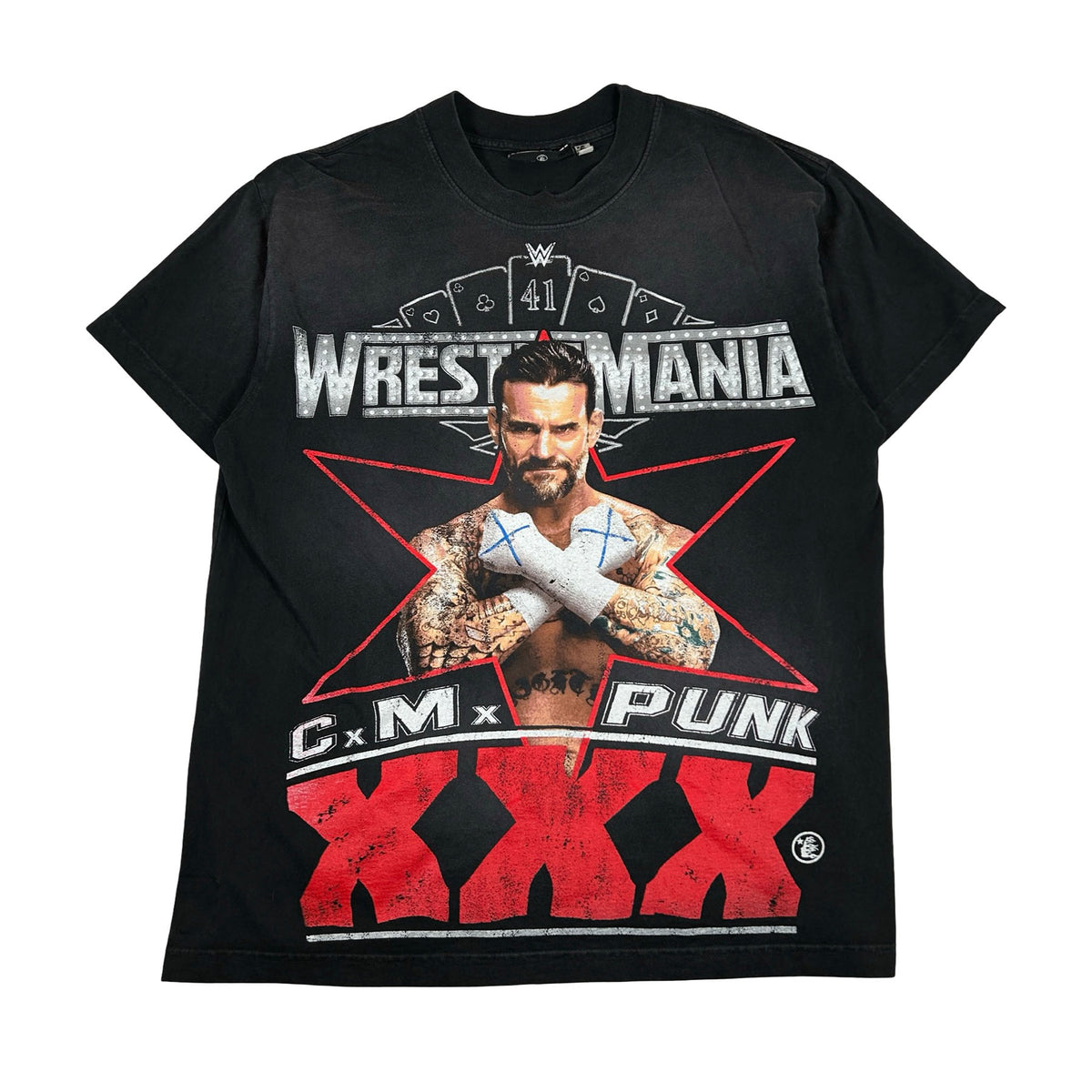 Hellstar Wrestlemania CM Punk T-Shirt Black [USED] - M (Used)