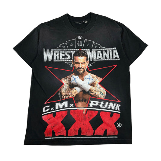Hellstar Wrestlemania CM Punk T-Shirt Black [USED] - M (Used)