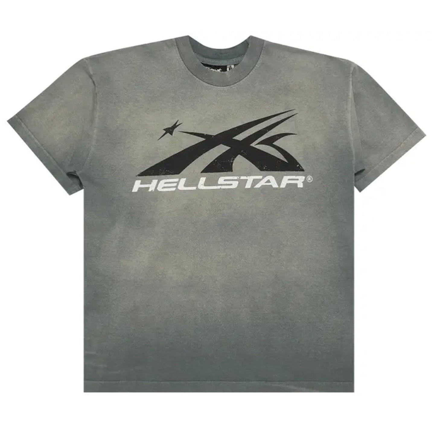 Hellstar Gel Sport Logo T-shirt Grey [USED] - XL (Used)