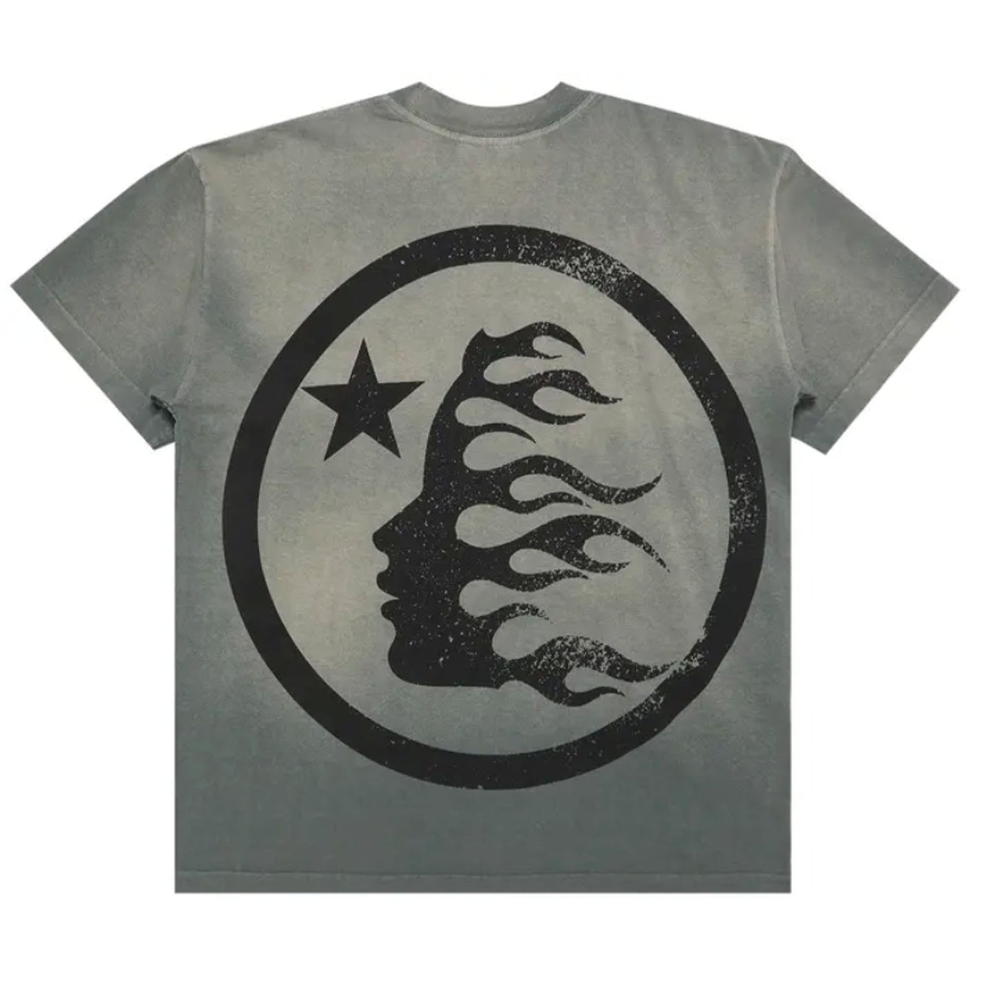Hellstar Gel Sport Logo T-shirt Grey [USED] - XL (Used)