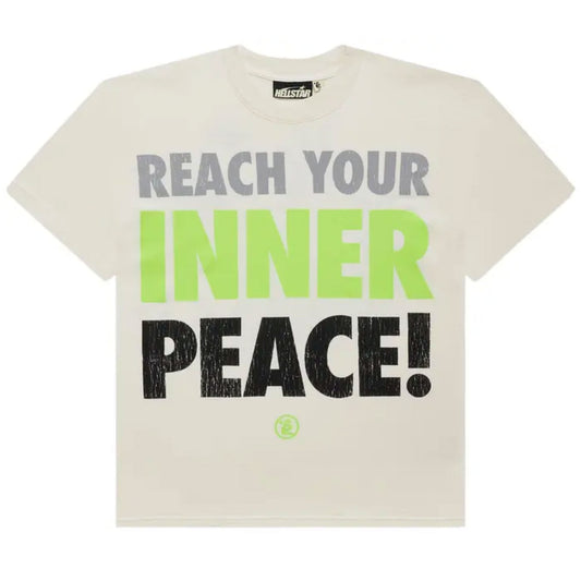 Hellstar Peace T-Shirt Green/White