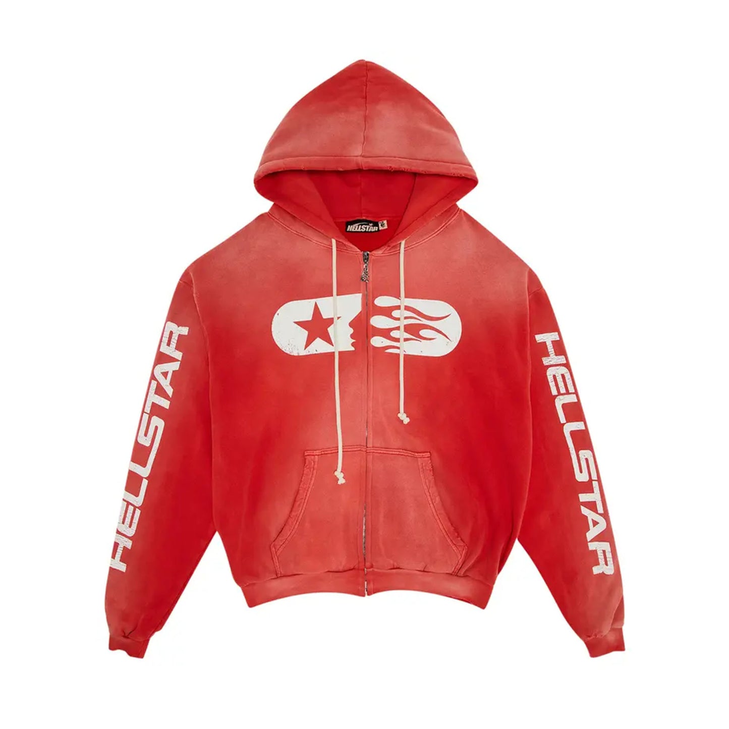 Hellstar Studios Zip Hoodie Red