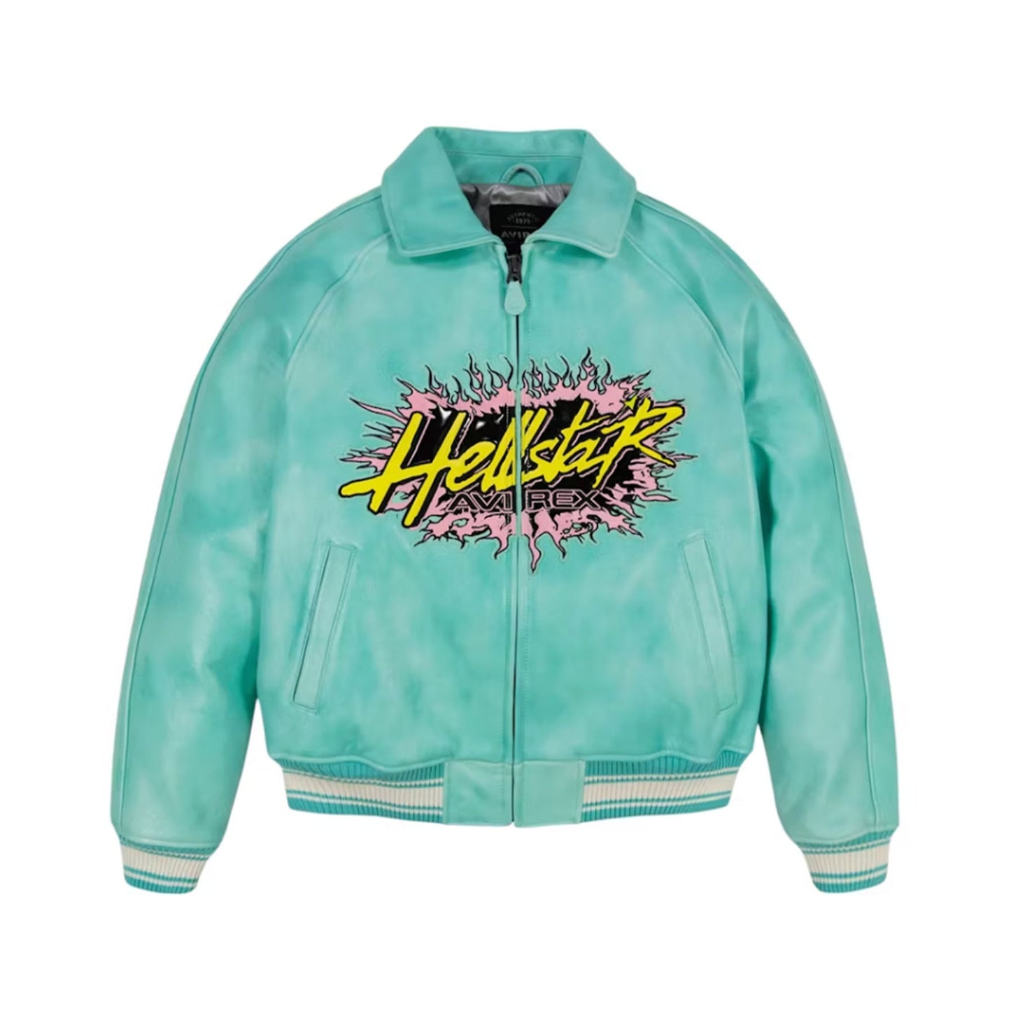 Hellstar x Avirex Jacket Turquoise [USED] - XL (Used)