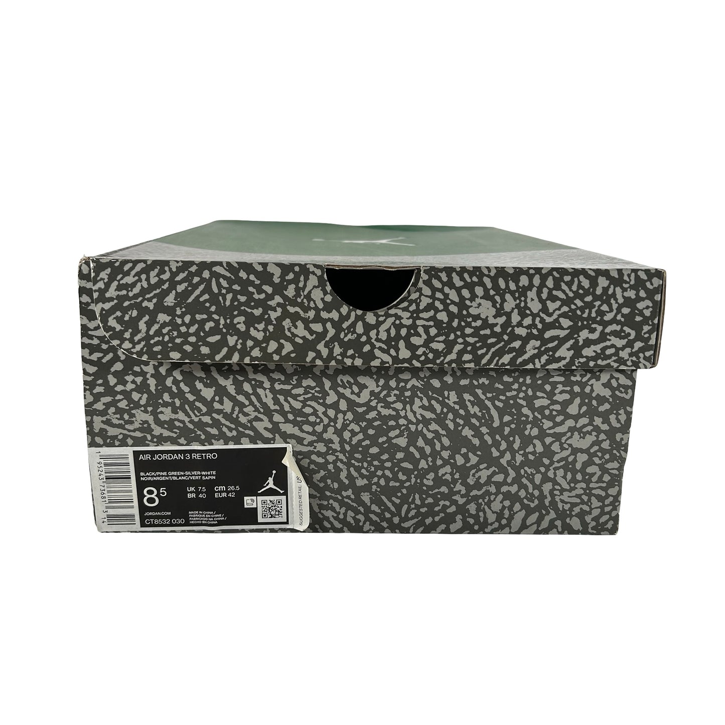 CT8532 030 Jordan 3 Retro Pine Green [USED] - 8.5 M (Used)