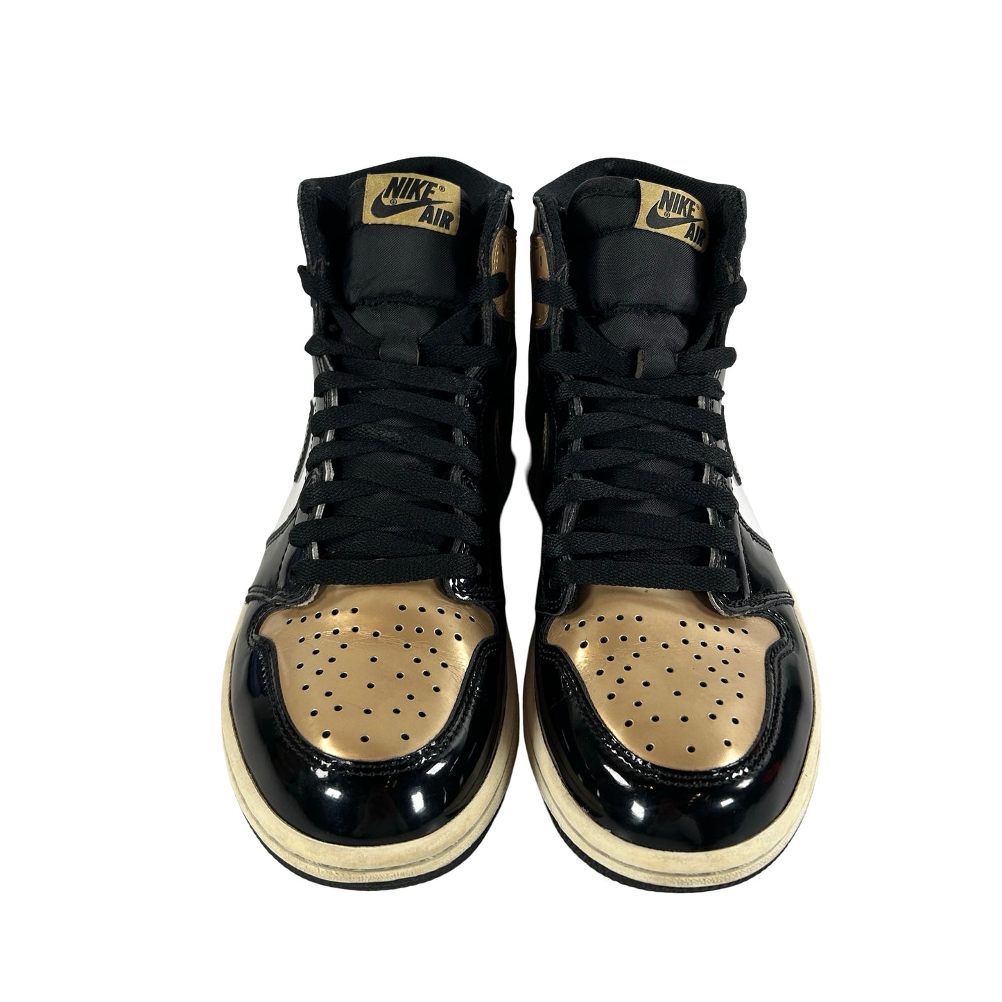 861428 007 Jordan 1 Retro High NRG Patent Gold Toe [USED] - 8 M (Used)