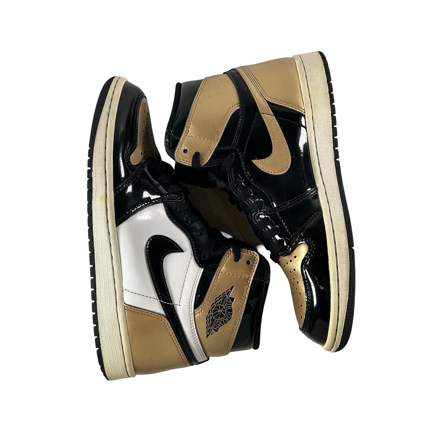861428 007 Jordan 1 Retro High NRG Patent Gold Toe [USED] - 8 M (Used)