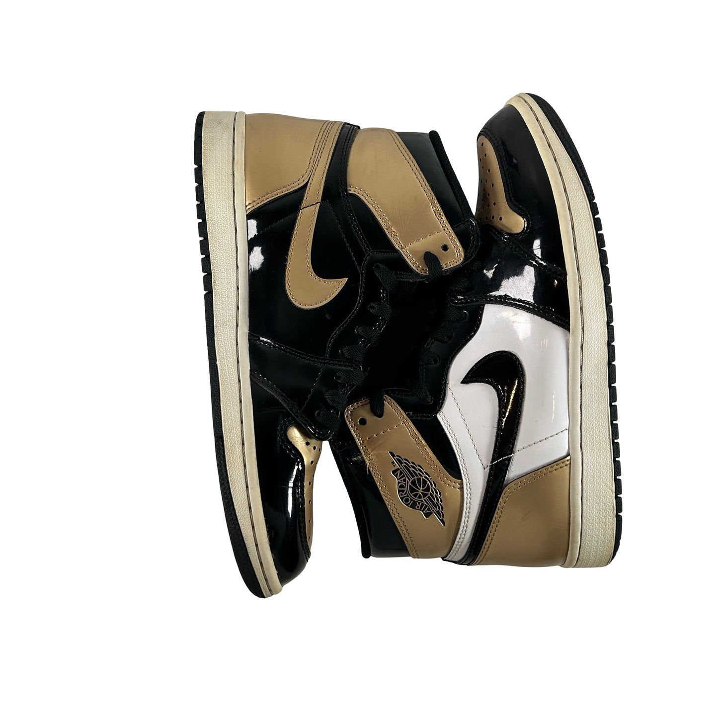 861428 007 Jordan 1 Retro High NRG Patent Gold Toe [USED] - 8 M (Used)