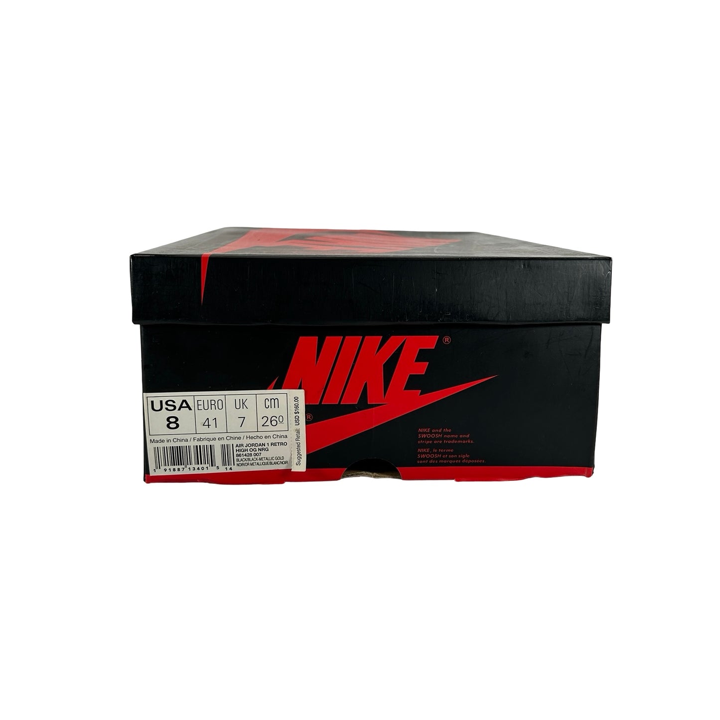 861428 007 Jordan 1 Retro High NRG Patent Gold Toe [USED] - 8 M (Used)