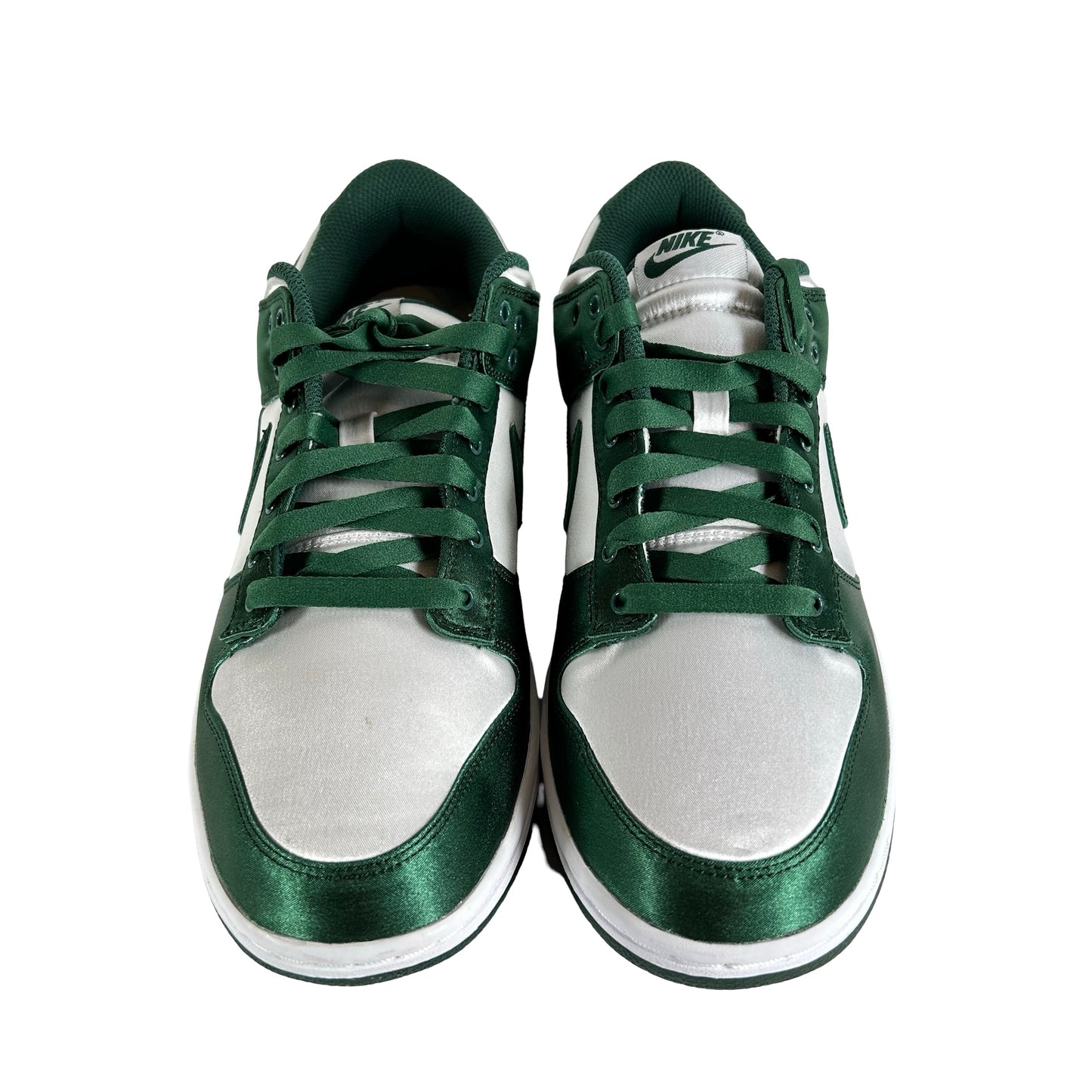 DX5931 100 Nike Dunk Low Michigan State Satin (Women's) [CONDITIONAL] - 10 W (Glue Stain)