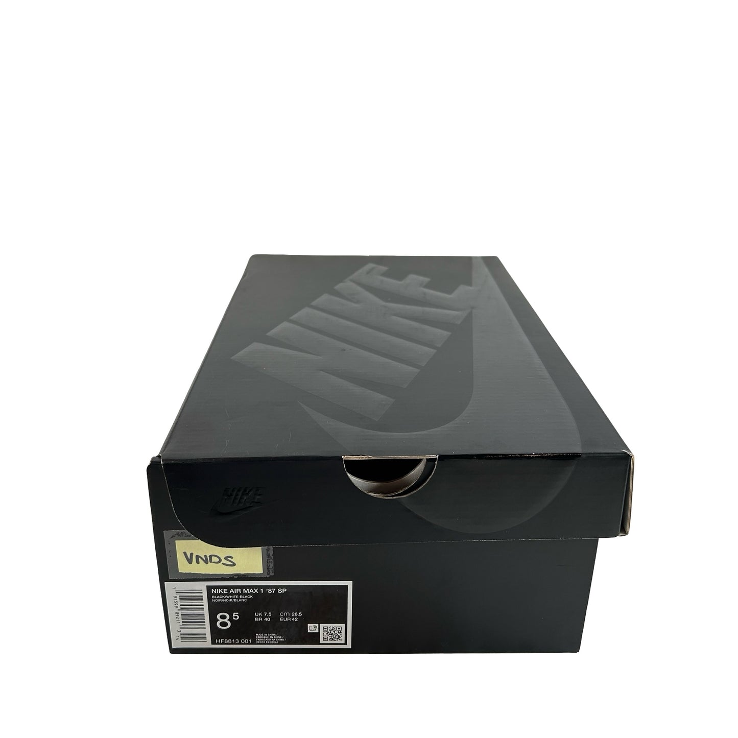 HF8813 001 Nike Air Max 1 '87 SP Supreme Black White [USED] - 8.5 M (VNDS)