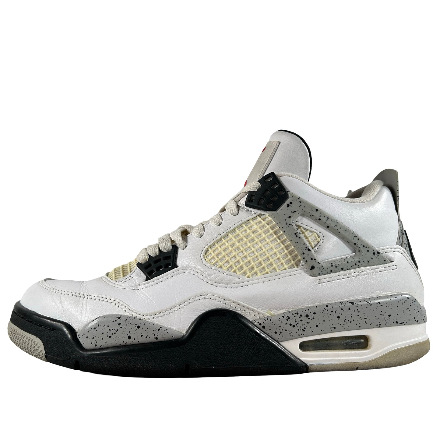 840606 192 Jordan 4 White Cement [USED] - 9 M (Used) (No Box3)
