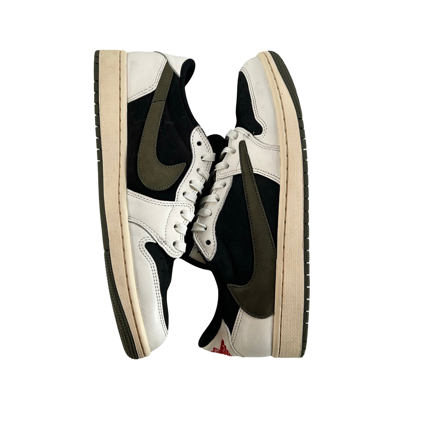 DZ4137 106 Jordan 1 Retro Low OG SP Travis Scott Olive (W) [USED] - 10.5 W (Used)