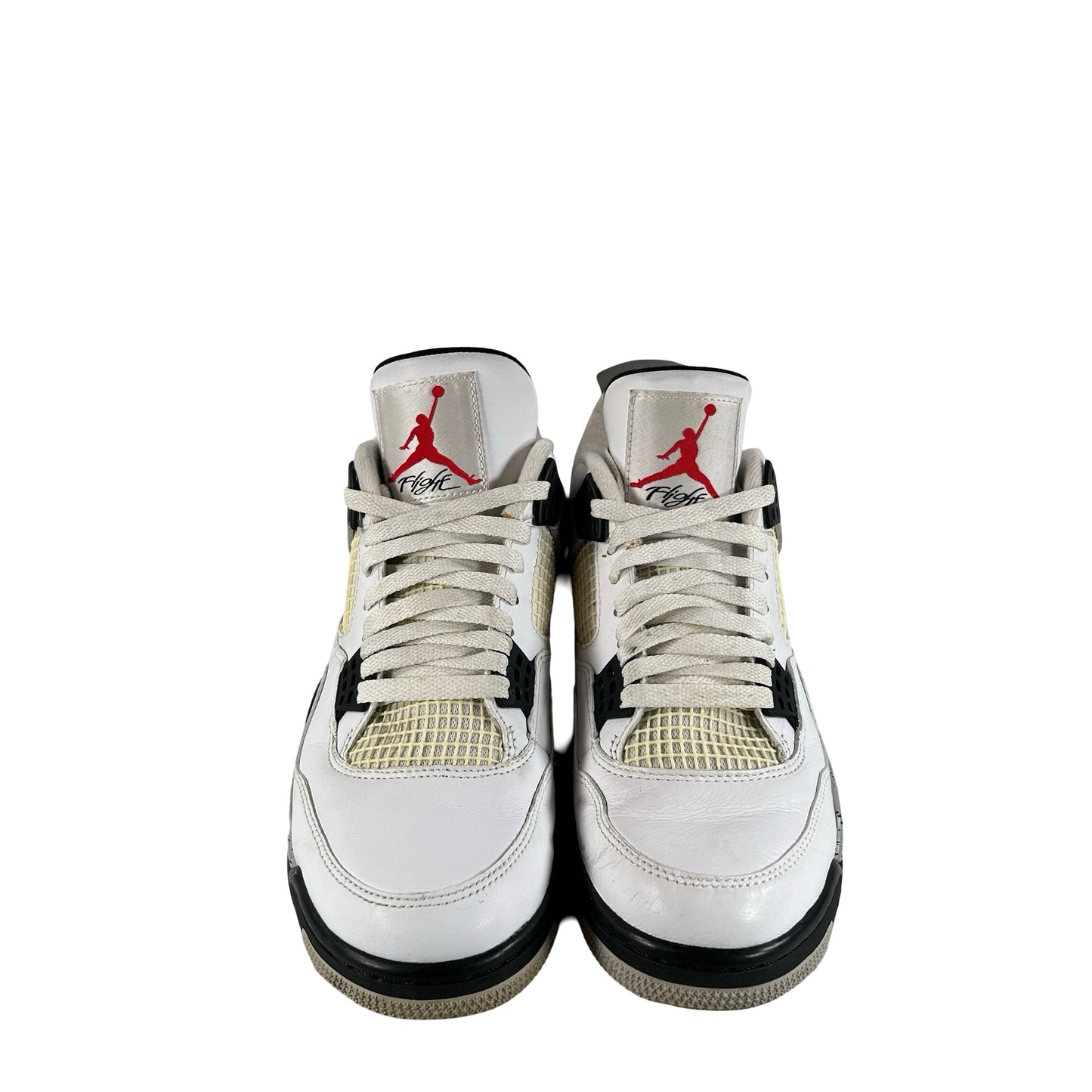 840606 192 Jordan 4 White Cement [USED] - 9 M (Used) (No Box3)