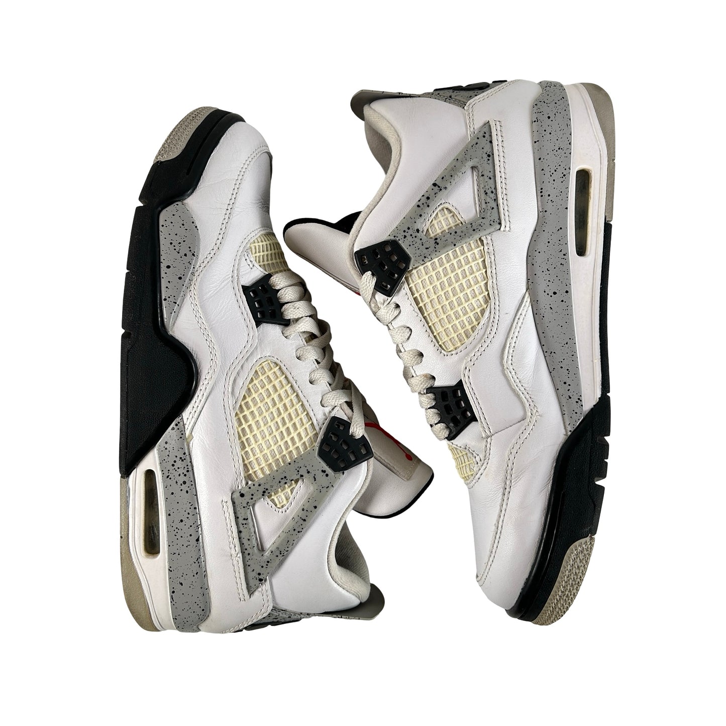 840606 192 Jordan 4 White Cement [USED] - 9 M (Used) (No Box3)