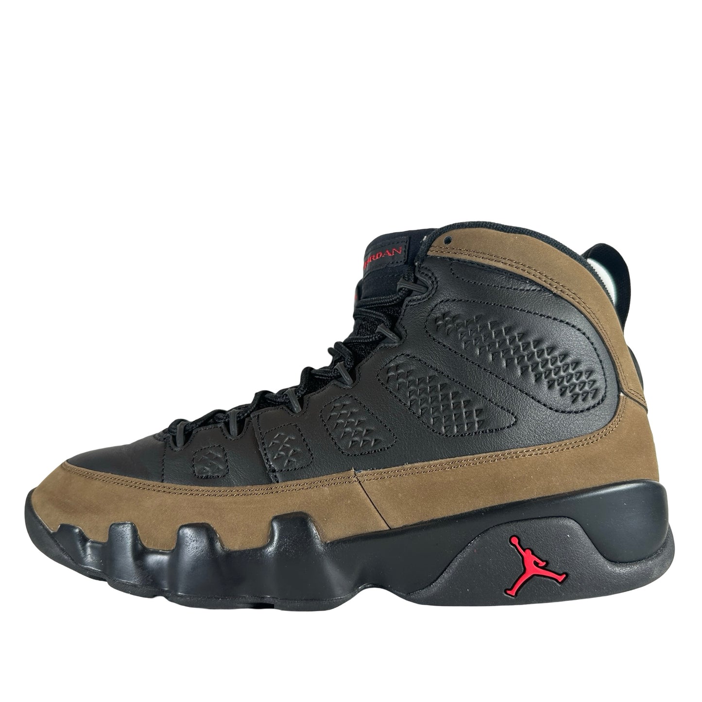 HV4794 030 Air Jordan 9 Retro Olive (2024) [USED] - 9.5 M (Used)